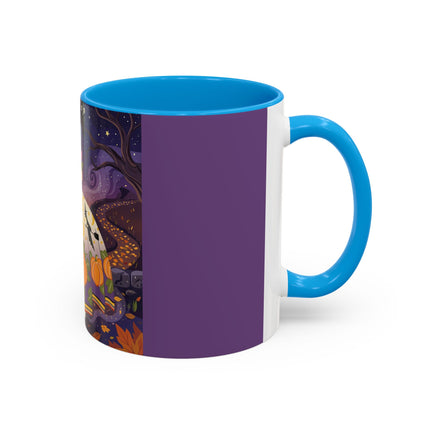 🎃🌙 The Pumpkin Moon Dress Colorful Mug – Whimsical Halloween Fashion