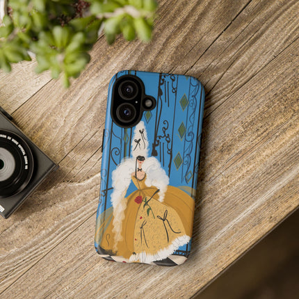 🎭🌹 The Lady At The Masquerade Gates Phone Case – Art Deco Fashion Illustration