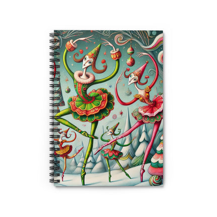 Christmas Ballet of the Absurd Spiral Notebook - Ruled Line