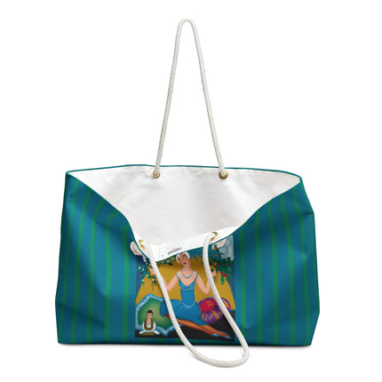 Art Deco Christmas Elegance Weekender Bag