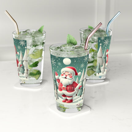 Santa's Joyful Night Glass, 16oz