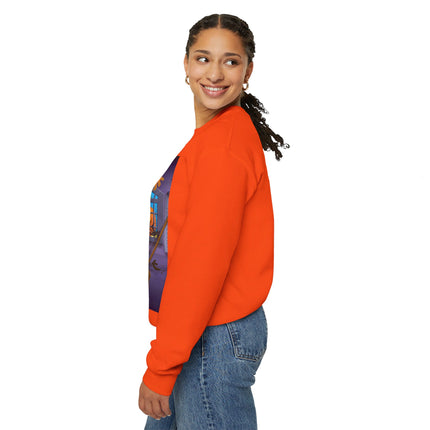 Whimsical Halloween Mischief Unisex Heavy Blend™ Crewneck Sweatshirt
