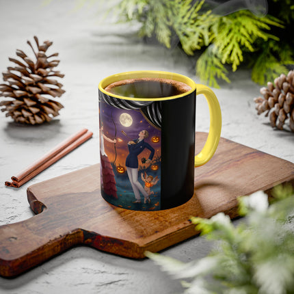 🏹🎃 Cupid's Arrow At Pumpkin Moon Manor Colorful Mug – Romantic Halloween Charm