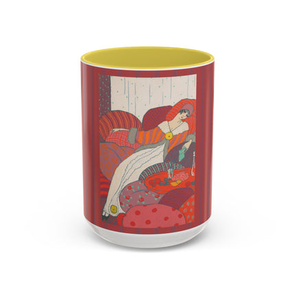 Les Coussins by Georges Lepape Colorful Mugs (11oz, 15oz)