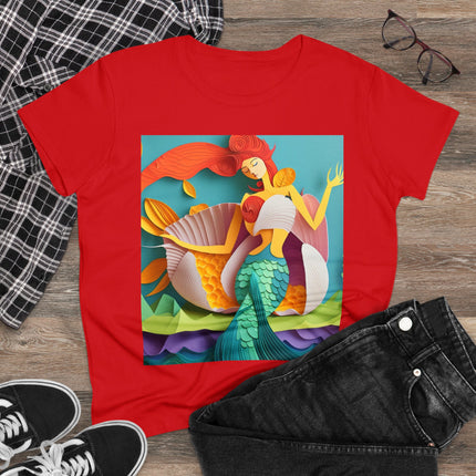 Charming Mermaid Women's Midweight Cotton Tee
