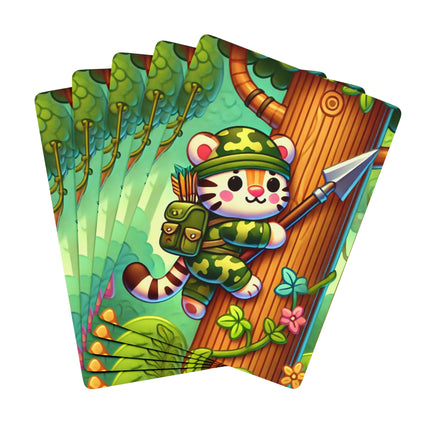 Stealthy Stripes Playing Cards