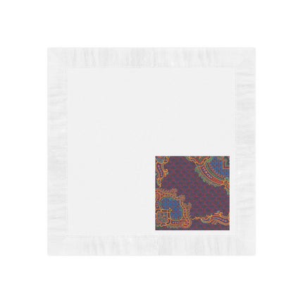 Design for a Carpet by Anonymous IV White Coined Napkins