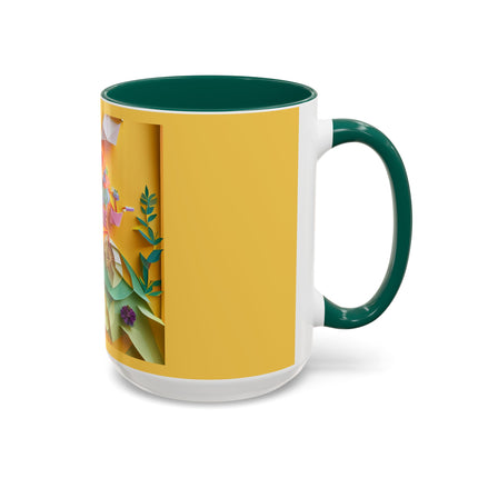 Origami Bicycle Colorful Mugs (11oz, 15oz)