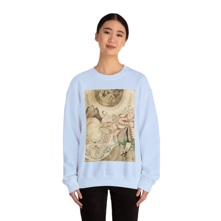 Sur talons rouges (On Red Heels) pl 01 by Gerda Wegener Heavy Blend™ Crewneck Sweatshirt