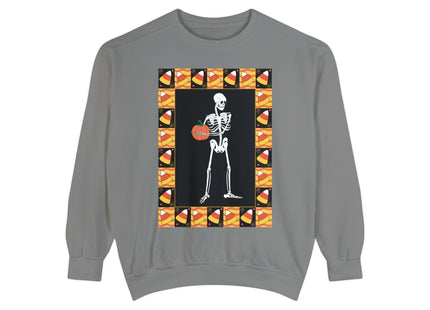 Candy Corn Skeleton Unisex Garment-Dyed Sweatshirt