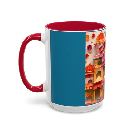 Elephant at an Autumn Festival Colorful Mugs (11oz, 15oz)
