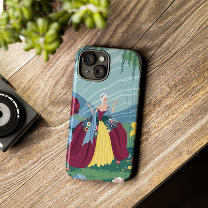 🌹🌿 The Willow Garden Promenade Phone Case – Art Deco Floral Elegance