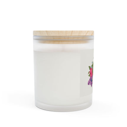 Bluebird & Butterfly Frosted Glass Candle