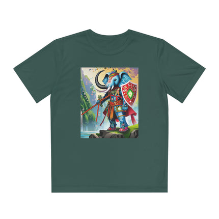 Cyberpunk Elephant Youth Competitor Tee