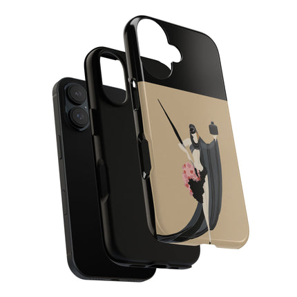 Dancer with Ink & Blossoms Phone Case – Elegant Grace & Artistic Poise