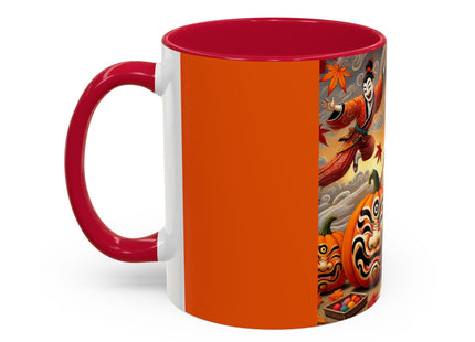 Halloween Rabbit’s Kabuki Jack-o’-Lanterns Colorful Mugs (11oz, 15oz)