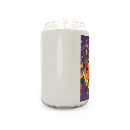 🐈‍⬛🎃 The Black Cat Witch Of Pumpkin Manor Scented Soy Candle – Whimsical Halloween Charm