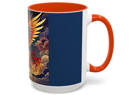 Flame-Winged Horse at Sunset Colorful Mugs (11oz, 15oz)