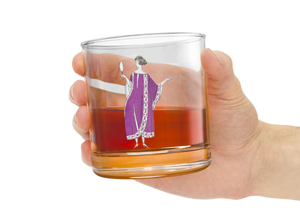 Jamais prêtes! (Never Ready!) by Charles Martin Rocks Glass, 10oz