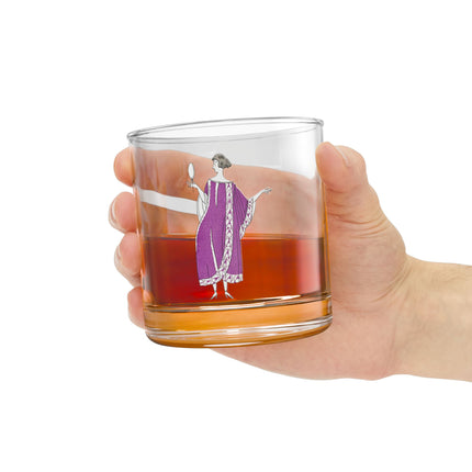 Jamais prêtes! (Never Ready!) by Charles Martin Rocks Glass, 10oz