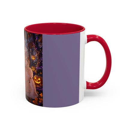 🎃🌙 The Midnight Court Of Pumpkin Grove Colorful Mug – Elegant Halloween Masquerade