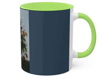 Bouquet of Flowers and a Nest by Sebastian Wegmayr Colorful Mugs, 11oz