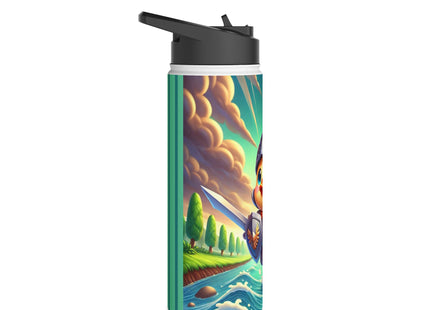 Valiant Duck Stainless Steel Water Bottle, Standard Lid