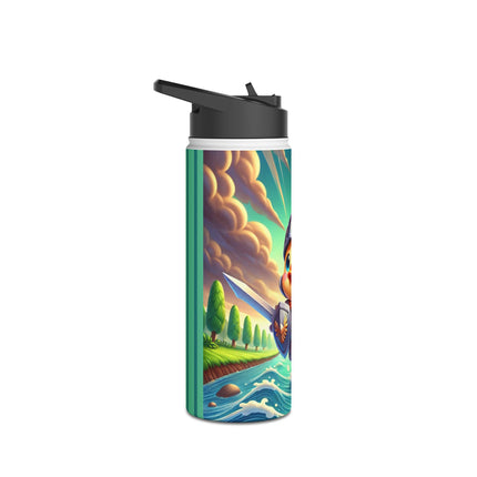 Valiant Duck Stainless Steel Water Bottle, Standard Lid