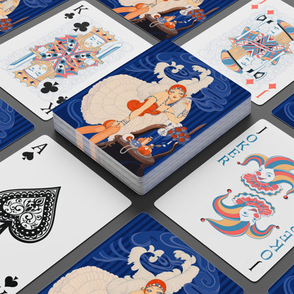 💎🪶 The Lady Of The Jeweled Boudoir Playing Cards – Art Deco Glamour