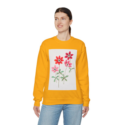 Anemoon, Anemone by Anselmus Boëtius de Boodt Heavy Blend™ Crewneck Sweatshirt