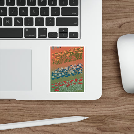 Japanese Flower Pattern II by G.A. Audsley Die-Cut Stickers (5 Sizes)