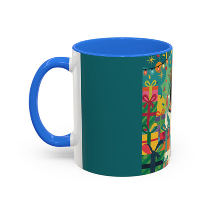 🎄✨ The Lady Of The Christmas Ornament Colorful Mug – Art Deco Holiday Fantasy