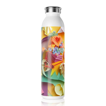 Origami Bicycle Slim Water Bottle