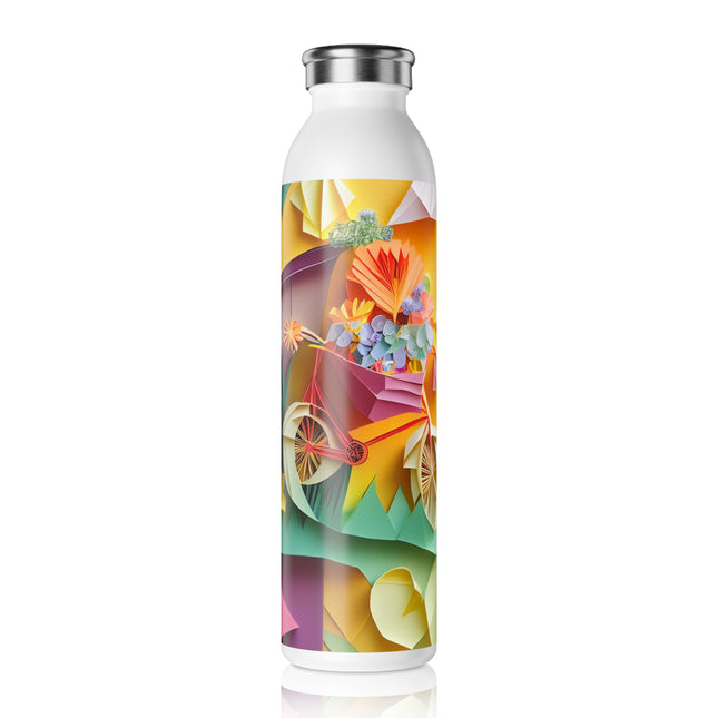 Origami Bicycle Slim Water Bottle
