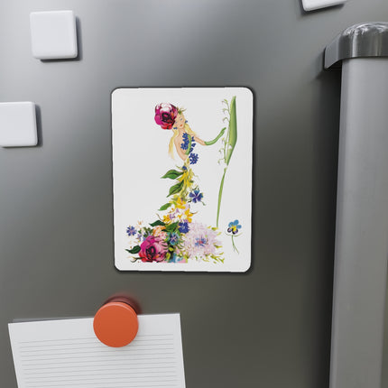 Blooming Splendor: A Floral Transformation Die-Cut Magnets(5 Sizes)