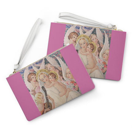 Madonna with Child Surrounded by Musical Angels by Gerda Wegener Clutch Bag