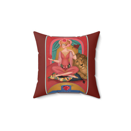 July & Ruby (from the Gem Series) by Sofia Chiostri Spun Polyester Square Pillow
