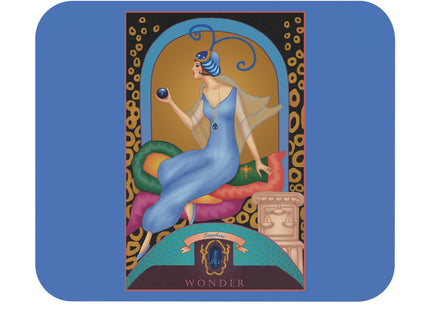 September & Sapphire (from the Gem Series) by Sofia Chiostri Mouse Pad, Rectangle
