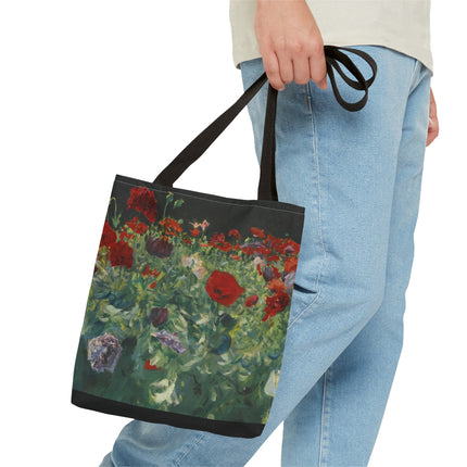 Poppies (A Study of Poppies for Carnation, Lily, Lily, Rose) by John Singer Sargent Tote Bag (AOP)