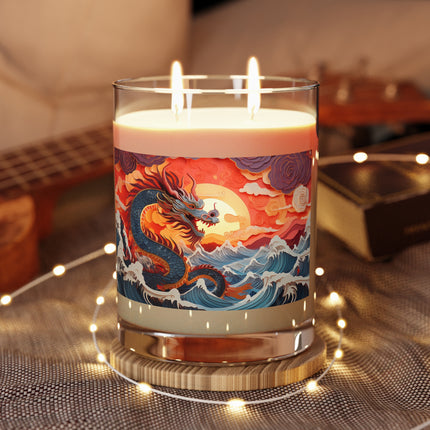 Emergence of the Dragon Scented Candle - Full Glass, 11oz - The White Tea & Fig, The Lavender & Sage, and The Ocean Mist & Moss