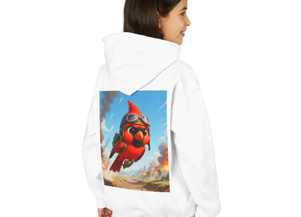 Cardinal Dive Bomber Youth Heavy Blend Hooded Sweatshirt