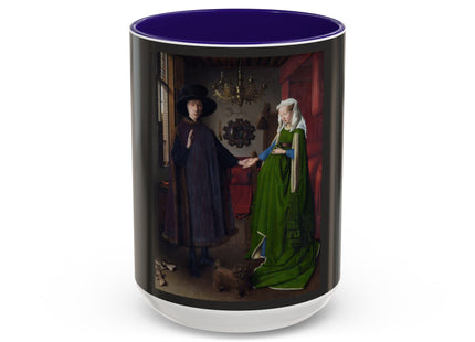 Arnolfini Portrait by Jan Van Eyck Colorful Mugs (11oz, 15oz)