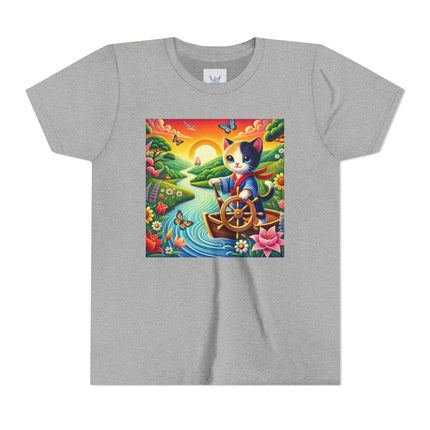 Sailor Kitten’s River Adventure Youth Short Sleeve Tee