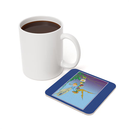 A Fairy's Delight Cork Back Coaster