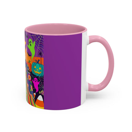 🌈👻 The Rainbow Ghost Masquerade Colorful Mug – Colorful Halloween Charm