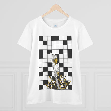 The Crossword Women's Midweight Cotton Tee