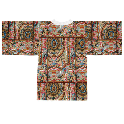 L'Ornement Polychrome by Albert Racine Long Sleeve Kimono Robe (AOP)