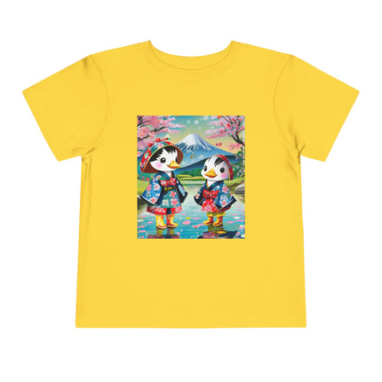 Rainy Day Ducks Toddler Short Sleeve Tee