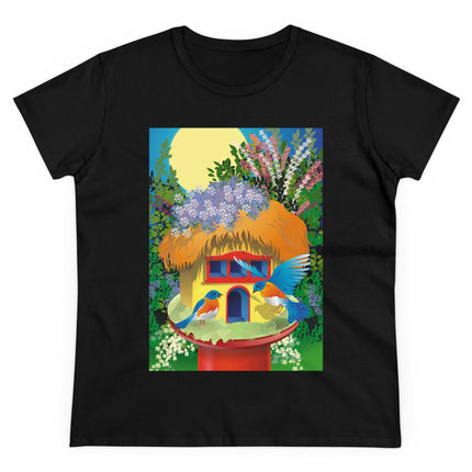 Birdhouse Haven Women's Midweight Cotton Tee