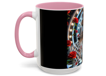 Halloween Witch Through the Mirror Colorful Mugs (11oz, 15oz)
